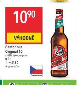 Globus Pivo gambrinus nabídka