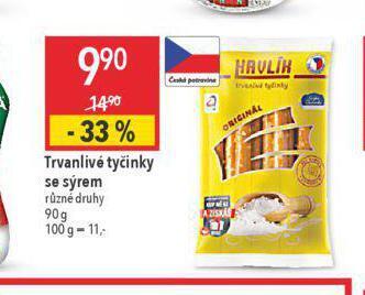 Globus Trvanlivé tyčinky se sýrem nabídka