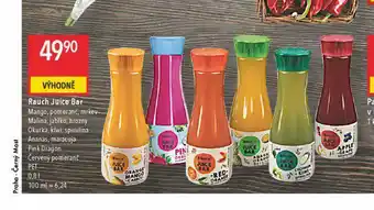 Globus Rauch juice bar džus nabídka