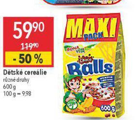 Globus Dětské cereálie nabídka