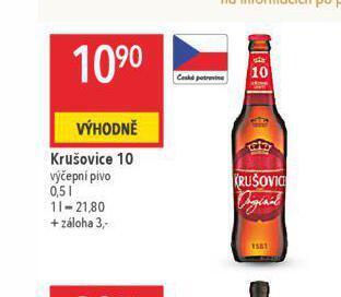 Globus Pivo krušovice nabídka