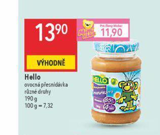 Globus Hello ovocná přesnídávka nabídka