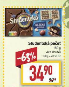 Billa Studentská pečeť nabídka