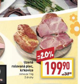 Billa Uzená rolovaná plec nabídka
