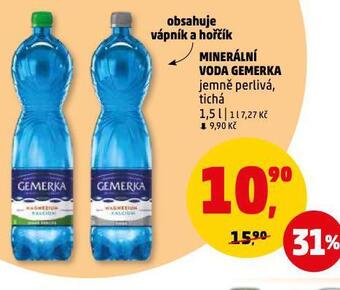 Penny Market Gemerka minerální voda nabídka