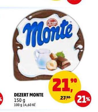 Penny Market Dezert monte nabídka