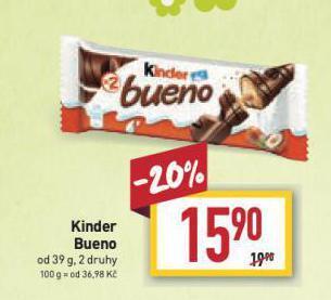 Billa Kinder bueno nabídka
