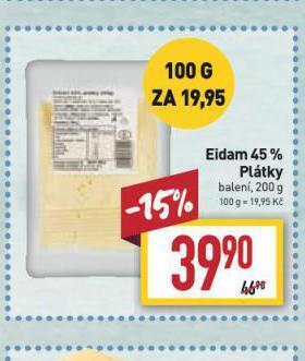 Billa Eidam sýr nabídka