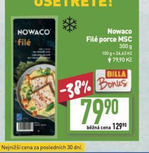Billa Nowaco filé nabídka