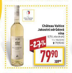 Billa Chateau valtice nabídka