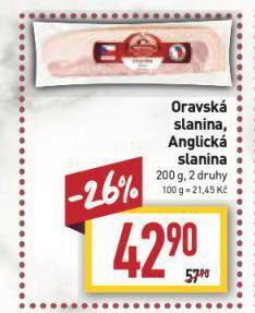 Billa Anglická slanina nabídka