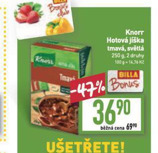 Billa Knorr hotová jíška nabídka