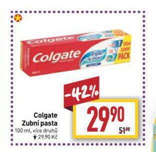 Billa Colgate zubní pasta nabídka