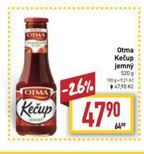 Billa Otma kečup nabídka
