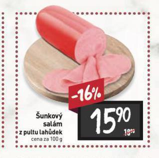 Billa Šunkový salám nabídka
