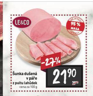 Billa Šunka dušená v páře nabídka