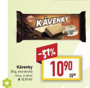 Billa Kávenky nabídka
