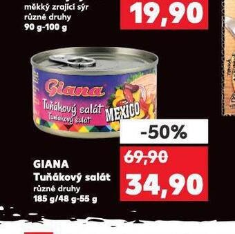 Kaufland Giana tuňákový salát nabídka
