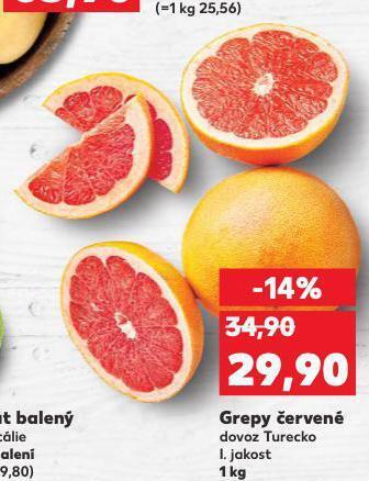 Kaufland Grepy červené nabídka