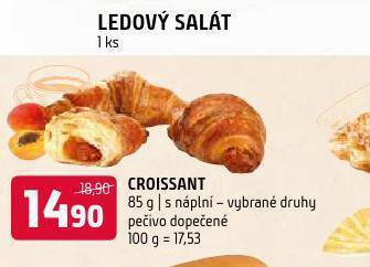 Terno Croissant s náplní nabídka