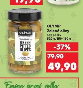Kaufland Olymp zelené olivy nabídka