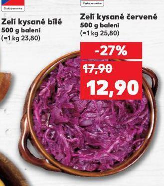 Kaufland Zelí kysané červené nabídka