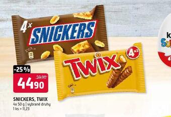 Terno Snickers, twix nabídka