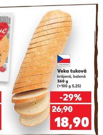 Kaufland Veka tuková nabídka