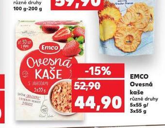 Kaufland Emco ovesná kaše nabídka