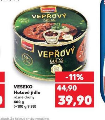 Veseko hotové jídlo