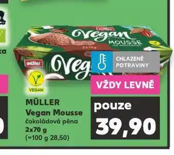 Kaufland Muller vegan mousse nabídka