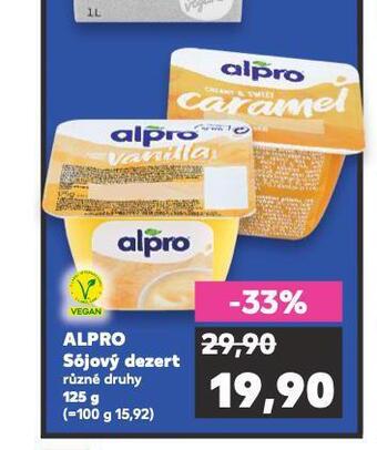 Kaufland Alpro sójový dezert nabídka