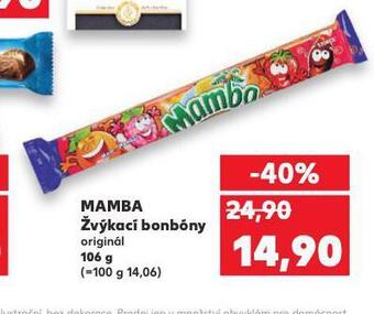 Kaufland Mamba žvýkací bonbóny nabídka
