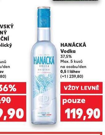 Kaufland Hanácká vodka nabídka