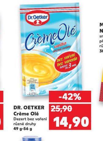 Kaufland Dr. oetker créme olé nabídka