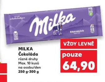 Kaufland Milka čokoláda nabídka