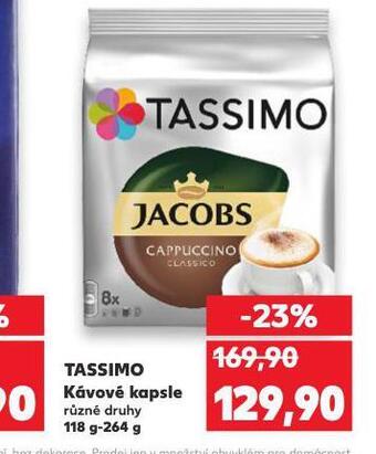 Kaufland Kávové kapsle tassimo nabídka