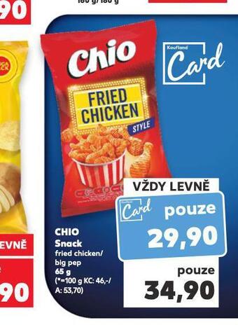 Kaufland Chio snack nabídka