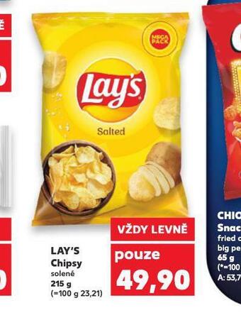 Kaufland Lay's chipsy nabídka