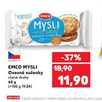 Kaufland Emco mysli ovesné sušenky nabídka