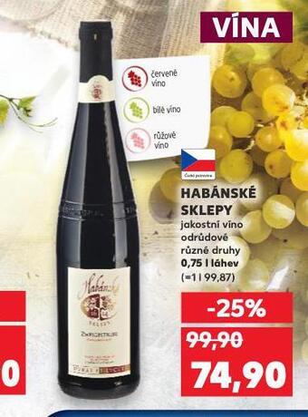 Kaufland Habánské sklepy nabídka