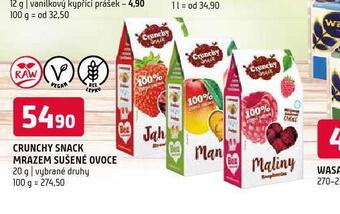Terno Crunchy snack mrazem sušené ovoce nabídka