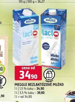 Terno Meggle bezlaktózové mléko 3,5% nabídka