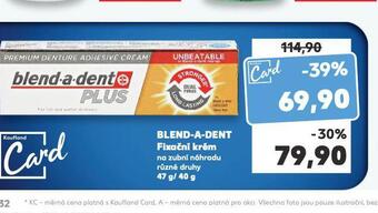 Kaufland Blend a dent fixační krém nabídka