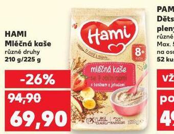 Kaufland Hami mléčná kaše nabídka