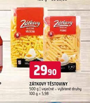 Terno Zátkovy těstoviny nabídka