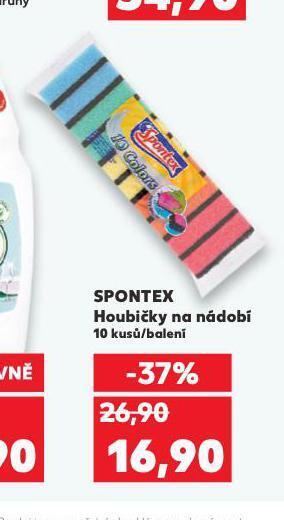 Kaufland Spontex houbičky na nádobí nabídka