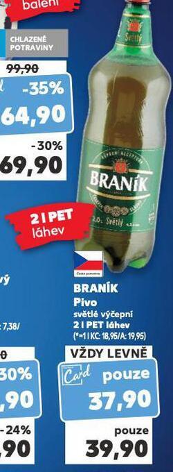 Kaufland Pivo braník nabídka