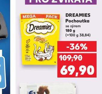 Kaufland Dreamies pochoutky pro kočky nabídka