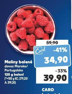 Maliny balené